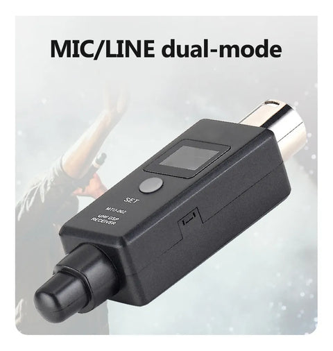 Yisovo UHF DSP Wireless Microphone Transmitter Receiver System in color as shown in the picture
