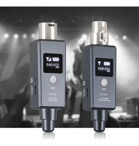 Yisovo UHF DSP Wireless Microphone Transmitter Receiver System in color as shown in the picture