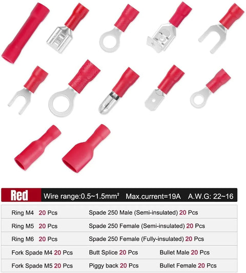 Yisovo 540 Insulated Terminals Conductors Electrical Cable Connector