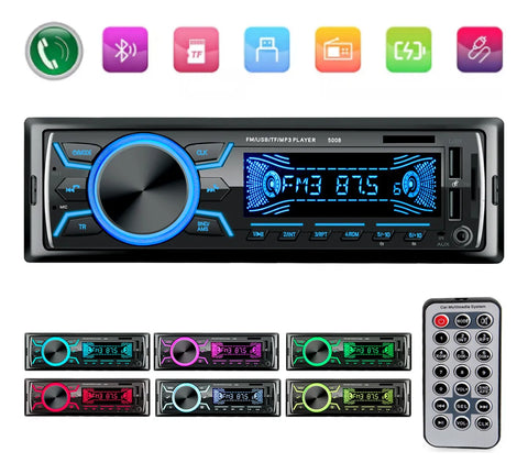 Yisovo Car Stereos MP3 Bluetooth Voice Assistant Fast Charging Screen