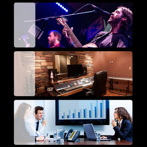 Yisovo UHF DSP Wireless Microphone Transmitter Receiver System in color as shown in the picture