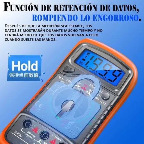Yisovo Professional Digimetal Multimeter Xl830l Handheld Current Meter