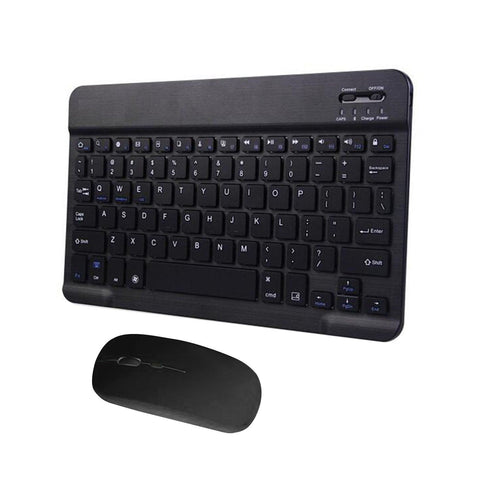 Tablet Wireless Keyboard and Mouse Combo Ultra-slim Design Rechargeable Battery for Smartphone Tablet Compatible with iPhone iPad Computer Support System MASOS iOS Windows
