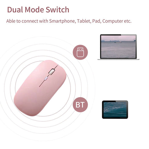 Tablet Wireless Keyboard and Mouse Combo Ultra-slim Design Rechargeable Battery for Smartphone Tablet Compatible with iPhone iPad Computer Support System MASOS iOS Windows
