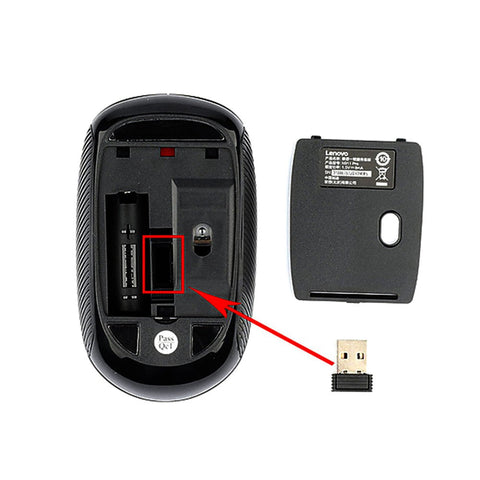 Lenovo N911 Pro Wireless Mouse Mute Button 1000DPI 2.4G Wireless Transmission One-Button Service Portable USB Optical Mice For Computer Laptop Office Home