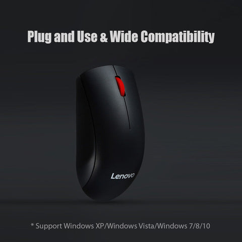 Lenovo M120 Pro Wireless Mouse 2.4GHz Laptop Mouse with USB Receiver