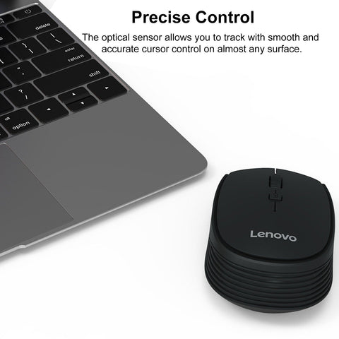 Lenovo M202 2.4GHz Wireless Mouse Optical Mouse Office Business Mice with USB Receiver for PC Laptop Computer