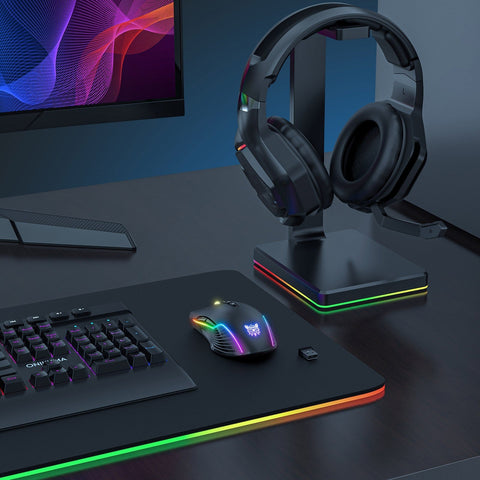 ONIKUMA CW905 2.4G Wireless Gaming Mouse RGB Backlit E-sports Mouse Optical Computer Mice 5 Adjustable DPI with 7 Programmable Buttons for Laptop Desktop PC Computer