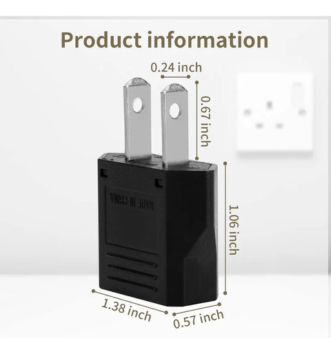 Yisovo European to American Plug Adapter 1 Piece