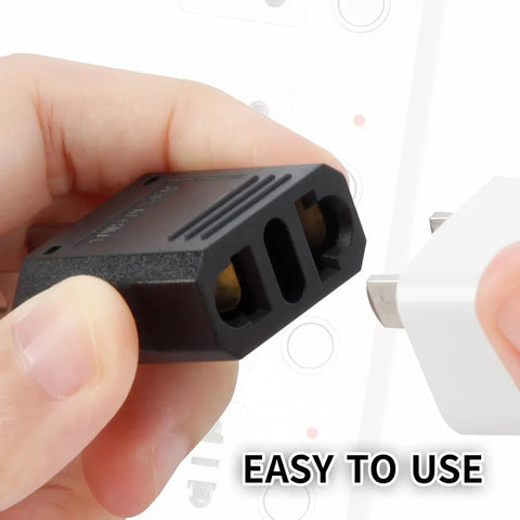 Yisovo European to American Plug Adapter 1 Piece